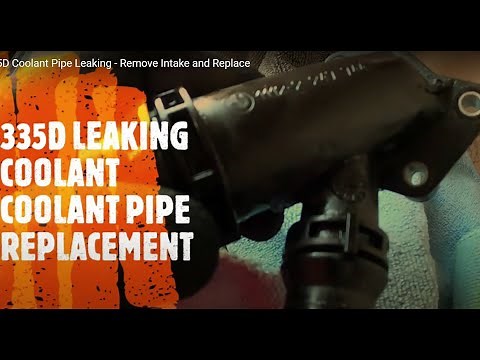 335D Coolant Pipe Leaking - Remove Intake and Replace