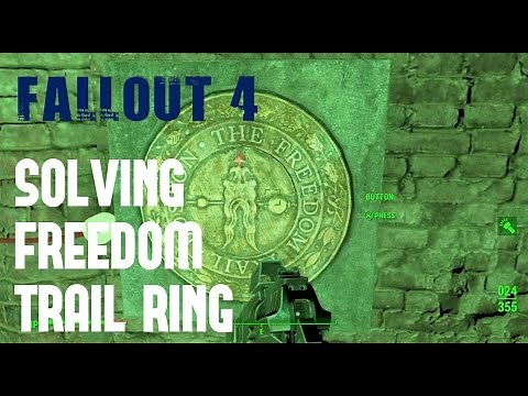 Fallout 4 - Solving Freedom Trail Ring - Gameplay Walkthrough