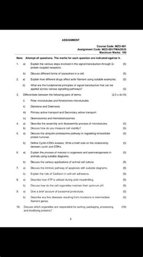 MSCZOO 001 Assignment solution//valid jan 2026 to dec #job #ignouassignment #msczoology