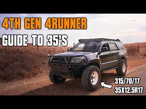 How I Fit 35" Tires on my 4th Gen Toyota 4Runner