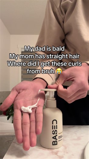@BASED gave me these curls #bald #curlyhair #relatablecontent #hairtok | Curly Hair