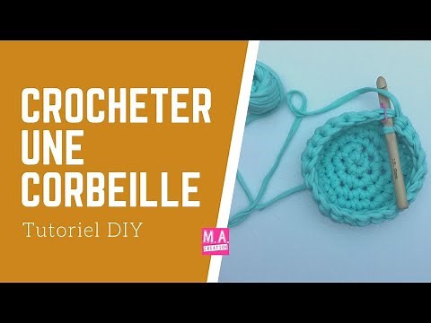 Crochet débutant, comment réaliser une corbeille.