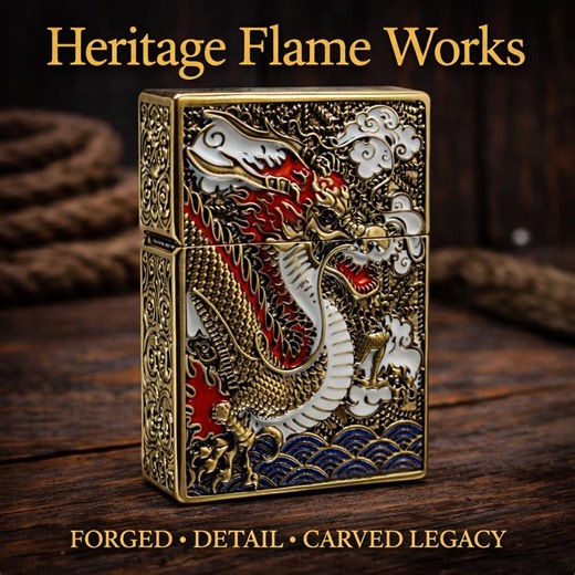 Brass Dragon Lighter With Heavy Armor 3D Engraving Design on All Sides New and Unfired - Etsy UK