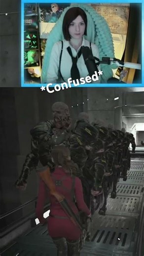 My reaction seeing 5 Nemesis in RE2 remake😆 #residentevil #cosplay
