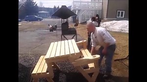 60 reactions · 57 shares | DIY Folding Bench / Picnic Table Combo...