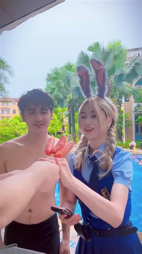 Rabbit's child almost drowned#Officer Rabbit #angel