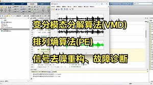 信号分解、去噪重构和故障诊断-变分模态分解算法(VMD)和排列熵算法(PE)算法