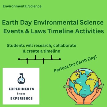 Earth Day Environmental Protection. & Laws Timeline Research Activities HS