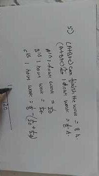 Class8 Mathematics Buzz # Ex 11c Q 5# DETAIL STUDY |Time and work |Simple Solution