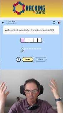 MinuteCryptic in a Minute - 7 June 2026 - !,!,!,!,!