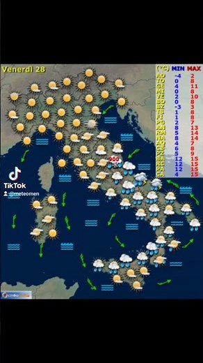 Meteo Italia Regione.Previsioni per l'Italia per 10 giorni aggiornato a mercoledì 26 novembre 2025.