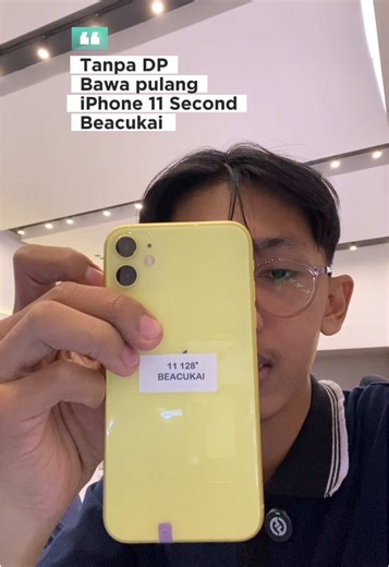 Siapa bilang upgrade iPhone harus keluar uang banyak di depan? Di Javastore, kamu bisa bawa pulang iPhone 11 128GB tanpa DP sama sekali! 😍 Cicil santai pakai Akulaku, cuma 5 jutaan, dan langsung bisa kamu pakai buat ngonten, kerja, atau daily use. Garansi toko, dan pastinya aman terpercaya ✨ Yang butuh iPhone tapi budget lagi mepet, ini saat paling pas buat upgrade!