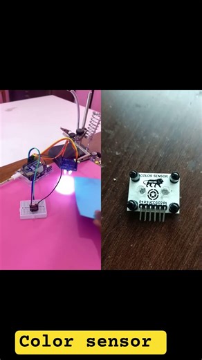 color sensor module working process #arduino #trendingshorts #arduinoproject #reels #robot