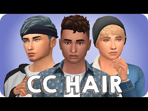 MY MAXIS MATCH HAIR COLLECTION FOR GUYS | Sims 4 Custom Content Showcase & LINKS