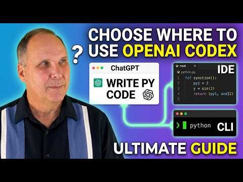 OpenAI Codex Explained: ChatGPT vs IDE vs CLI (5-Minute Guide)