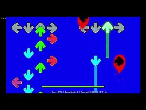 VS. Tricky - HellClown (Friday Night Funkin') Blue Screen