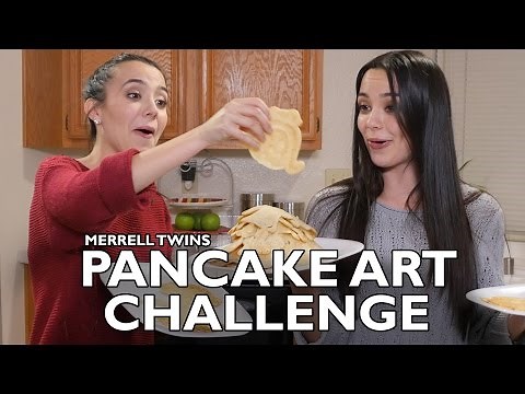PANCAKE ART CHALLENGE - Merrell Twins