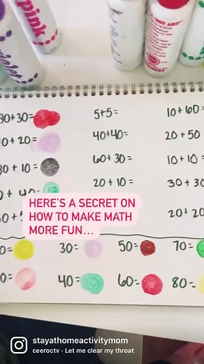 Make math fun with this simple idea! #mathforkids #makelearningfun #handsonlearning #mathtricks