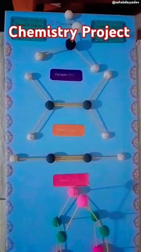 3D Model of Organic & Inorganic Compounds |#chemistry #science #model #3dmodeling #craft #shorts #yt
