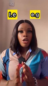 I.e vs e.g. difference and meaning | Precious Chibuzor Eke