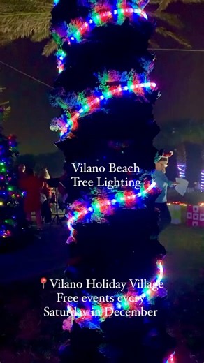 The Vilano Holiday Village Tree Lighting by Vilano Beach Main Street! The event continues every Saturday in December with free holiday happenings including Santa & Mrs. Claus, The Elf on the Shelf®: A Christmas Tradition author appearance, a Book Fair Extravaganza, a Christmas Artisans Market, and Cirque Adventure’s high-flying Elf Circus! #FloridasHistoricCoast #staugustine #vilanobeach #holidayseason #holidayevents | St. Augustine, Florida