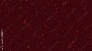 Red background with retro noise effect. Animation. Background with interference and films for retro effect on colored backdrop. Retro interference or defects to overlay