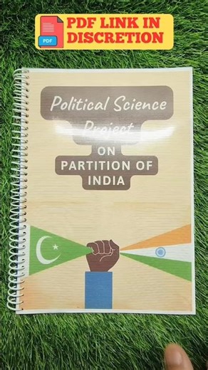 Political Science Project On Partition of India #diy #project #class12 #politicalscience
