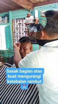 sasak untuk mengurangi ketebalan rambut,✂️
