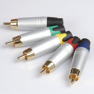 [Hot Item] RCA Male Connector Audio Male Connector Metal Shell (R-054)