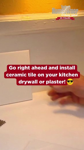 14K views · 346 reactions | Yes, you can install ceramic tile right over drywall (or plaster). Go for it! #todayshomeowner #diy #kitchen #homeimprovement #ceramic #backsplash #tile #reels #reelsvideo #reelsfb | Today's Homeowner | Facebook