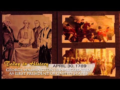 The first president of United States | Today in History