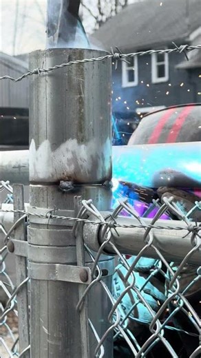 6’ Chain link commercial. 18’ cantilever gate…. Barbed wire!