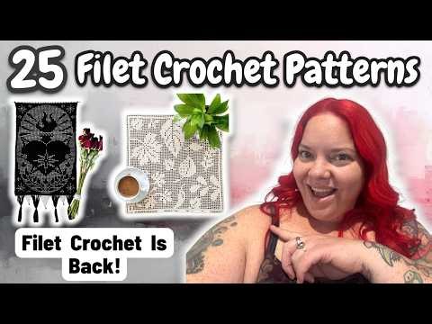 25 Filet Crochet Pattens You'll Love | Beginner to Advanced