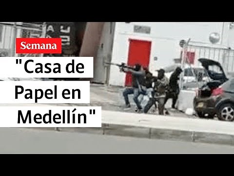 EXCLUSIVO: SEMANA revela video de cámaras de seguridad tras atraco frustrado en Medellín | Semana TV