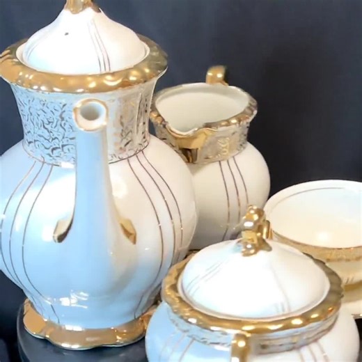 Vintage Seyei Fine China Japan Porcelain Tea Set With Heavy Gold Trim – 19-piece Baroque-style - Etsy