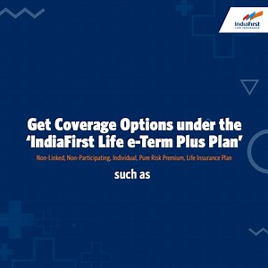 The freedom to choose when to exit the policy and getting your full premiums back - definitely sounds like a PLUS to us! #4PLUSCertaintyHaiMust Introducing the IndiaFirst Life e-Term Plus Plan, an affordable yet flexible plan that gives you the freedom to tailor your policy to suit your safety needs. It comes with multiple add-on benefits to comprehensively safeguard your family’s financial future. Know more about the plan here: https://www.indiafirstlife.com/buy-online-insurance/term-plan/ #New
