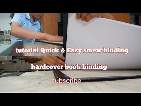 tutorial Quick & Easy binding with aluminum chicago screw binding