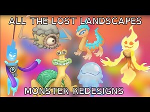 All Monster Redesigns - MSM The Lost Landscapes