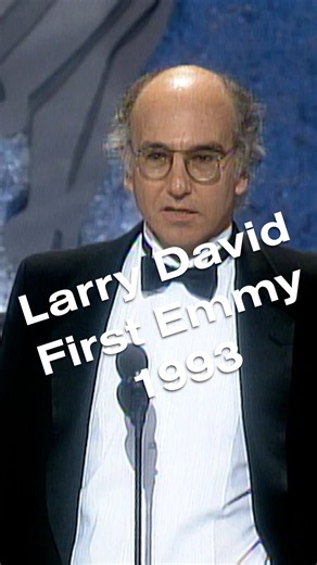 Larry David wins an Emmy in 1993.