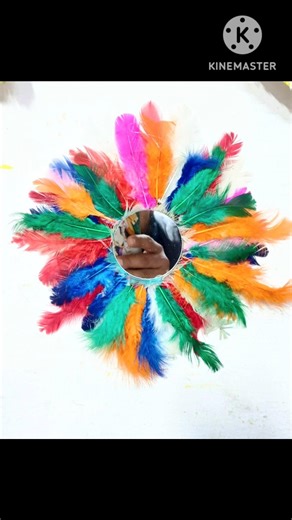 Turning feathers into fabulous decor create this unique piece and get inspired to craft your own