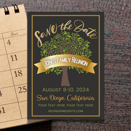 Family Reunion Save the Date Invitation Card | Editable Family Reunion Announcement | Save the Date Card | Instant Download | Printable DIY - Etsy