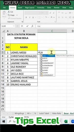 Quick Way to Change Capital Letters to Lowercase in Excel #learnexcel
