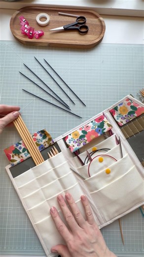 Knitting Needle Case sewing pattern, size small✨