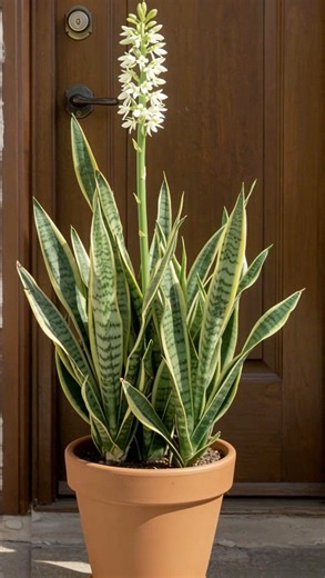 1.1M views · 20K reactions | This is what it looks like when a mature snake plant finally flowers — rare, natural, and so satisfying to see! #gardening #plant #houseplants #houseplantcommunity #snakeplant #snakeplantflowers | Tiny Garden Habit | Facebook