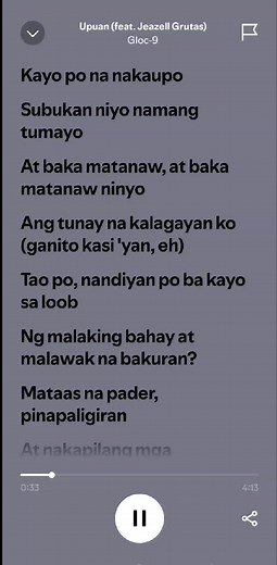 Upuan by Gloc-9: Lyrics and Music Experience