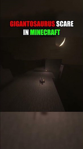 GIGANTOSAURUS SCARE IN MINECRAFT