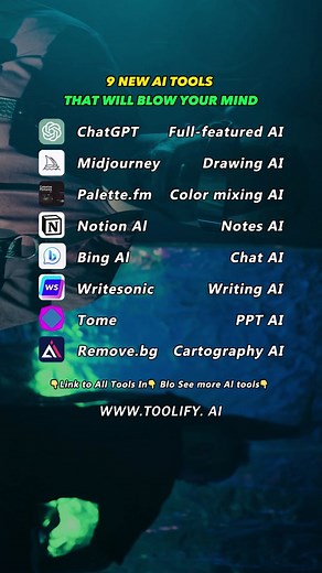 9 New Ai tools that will blow your mind💯😍😎#toolify.ai #toolifyai #artificialintelligence #ai #aitools #aiwebsites