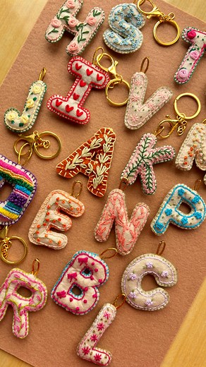 Art Gallery By Karan Nandaniya on Instagram: "Hand Embroidered Key Chains 🌻 @stitch.palette Thank You @cricut_in for encouraging us to create these products. Cricut maker 3 is making the whole process so simple and less time consuming 😌👌 . Details ♥️ 🔹Pure Cotton Fabric is used 🔹Felt Sheet is used for soft back 🔹Premium Quality Fabric 🔹Permanent Colours of Threads 🔹Customisation is available . . DO NOT POST WITHOUT CREDITS Copyrighted Content ©️ All Rights Reserved by @stitch.palette . .