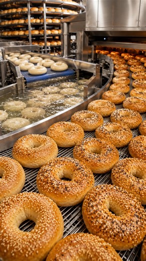 Inside a Bagel Factory 🥯