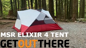 Watch Review of the MSR Elixir 4 Tent on Amazon Live